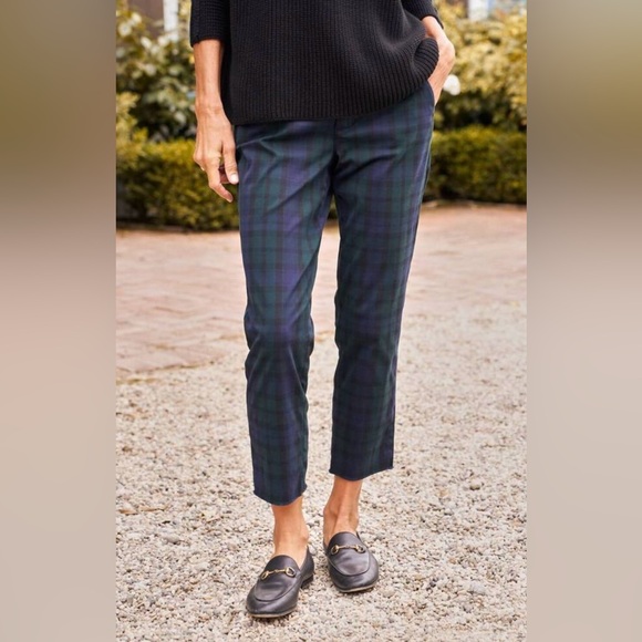 Frank & Eileen Limited Edition Wicklow Green and Blue Plaid Chinos - Picture 5 of 6